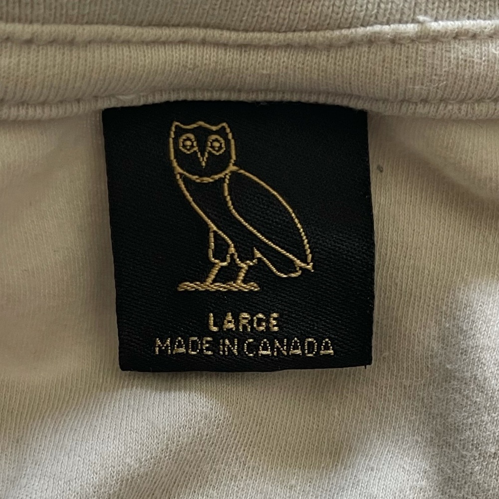 OVO ESSENTIALS T-SHIRT - Beige Size L